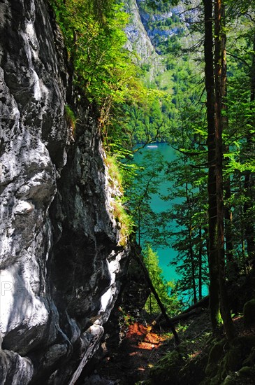 View from the west shore of Lake Koenigsee