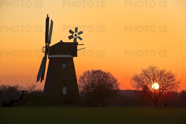 Breber windmill at sunset