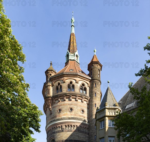 Water tower at Karlsplatz from 1890