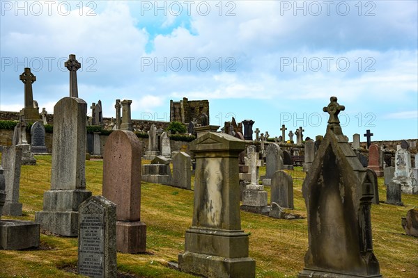Graves in the cemetery of St Andrews