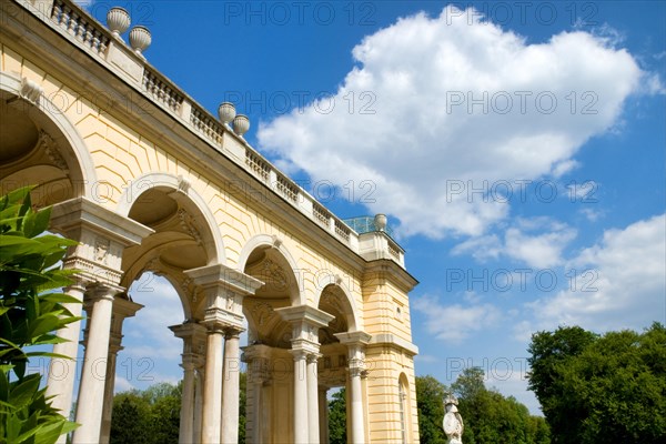 Detail of Gloriette in Schoenbrunn castle