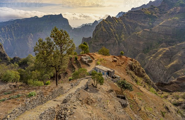 Mountain Landscape Santo Antao Island Cape Verde