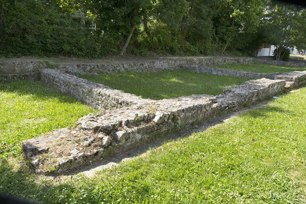 Roman fort foundation remains