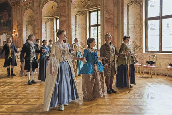 Baroque Days Historical Costumes Dance Ballroom Bueckeburg Castle Schaumburg Lower Saxony Germany