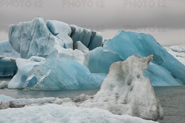 Icebergs in the Joekulsarlon glacier lagoon