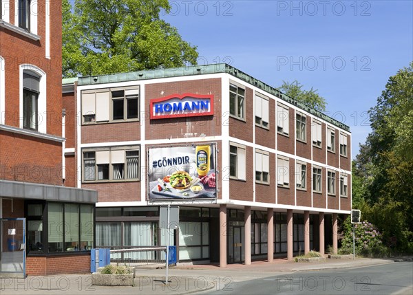 Factory facilities and administration building of the food production Homann Feinkost