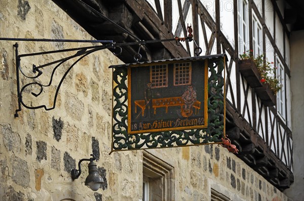Nose sign of an inn from 1842