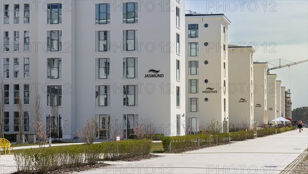 Old and modernised blocks of houses in Prora