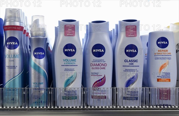 Sales shelf Nivea hair products