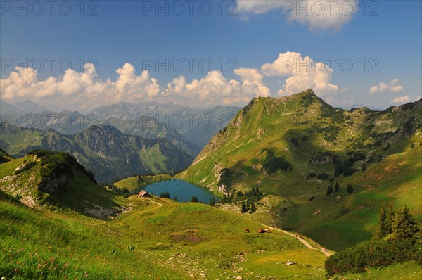 Seealpsee above the Oytal near Oberstdorf