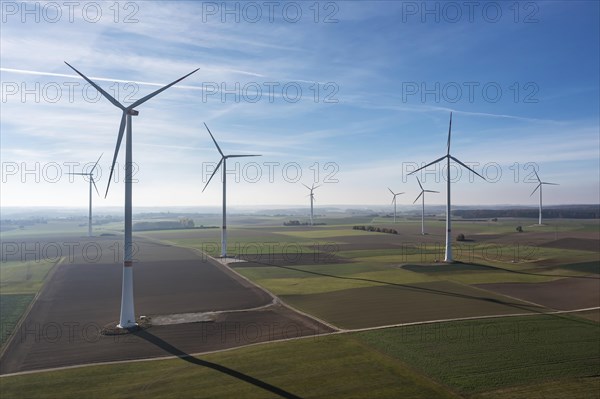 Wind farm on the Swabian Alb near Dornstadt