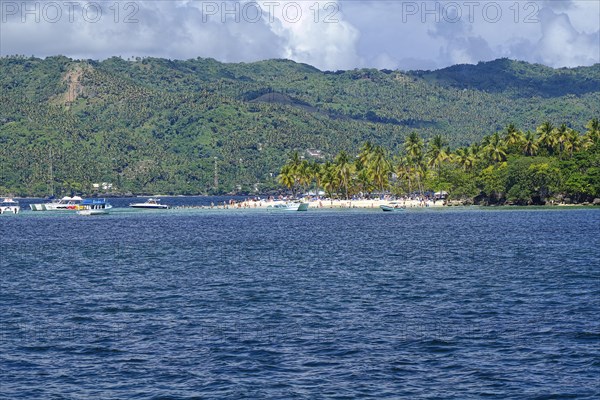 Playa Cayo Levantado from the whale watching boat