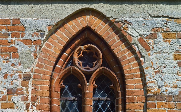 Mecklenburg-Western Pomerania Mecklenburg Lake District Sietow Village Church Window