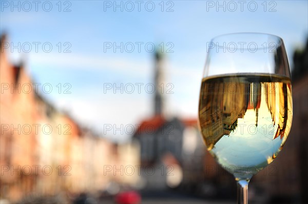 Reflection in a wine glass