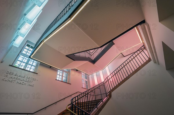 Staircase with LED light construction by Prof. Dietmar Tanterl