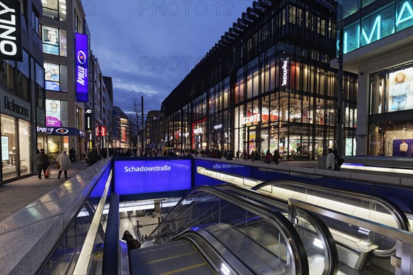 Shopping street at night