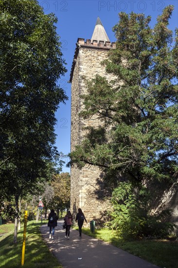 The Eulenturm is a preserved tower of the Merseburg city fortifications