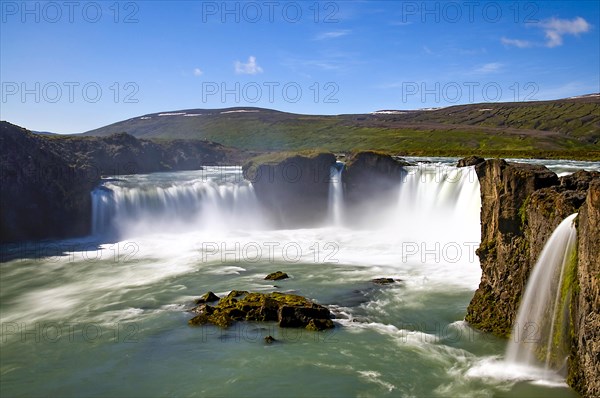 The Godafoss waterfall in north-east Iceland