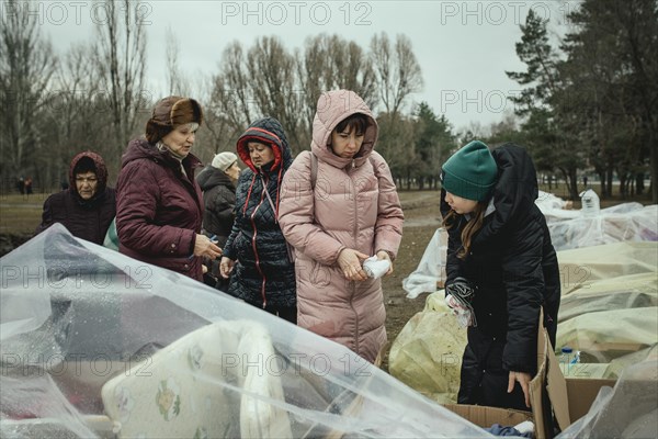 Residents of the house destroyed by a Russian missile