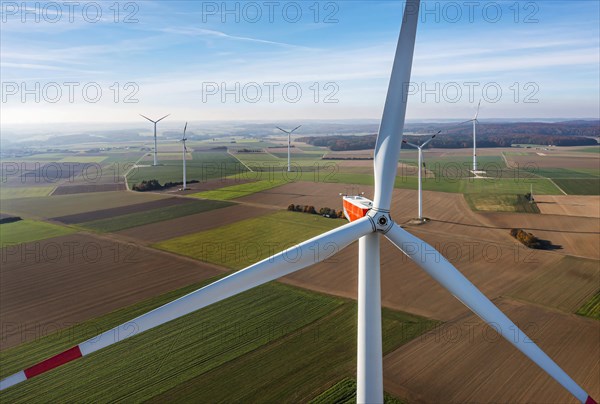 Wind farm on the Swabian Alb near Dornstadt