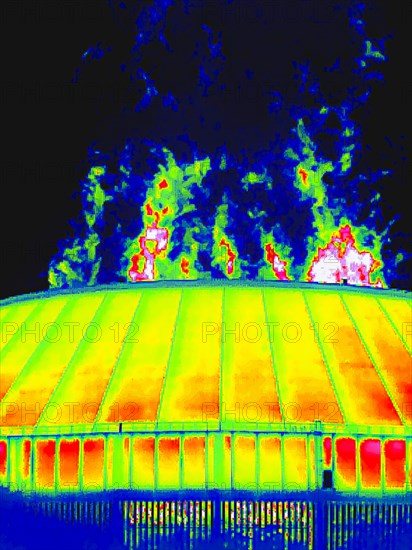 Water vapour rises from the cooling tower at Neckarwestheim nuclear power plant