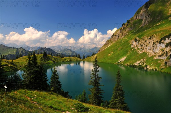 Seealpsee above the Oytal near Oberstdorf