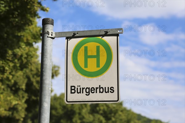 Sign bus stop