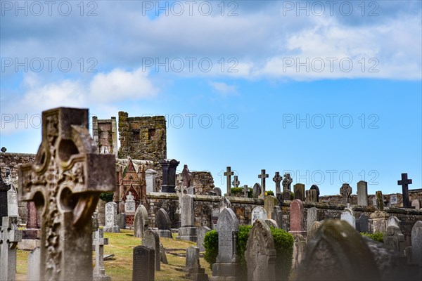 Graves in the cemetery of St Andrews