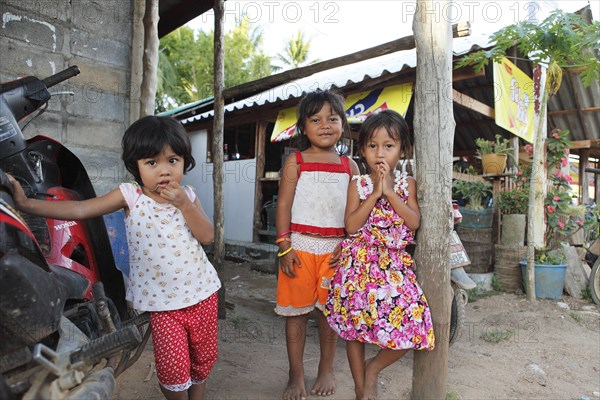 Children in the Muslim village of Batu Village