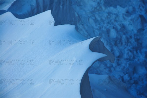 Snowdrift at a mountain hut in Allgaeu