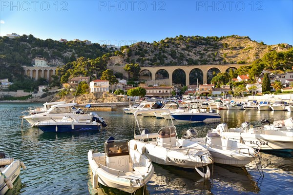 Port of Ensues-la-Redonne on the Cote Bleue in Southern France