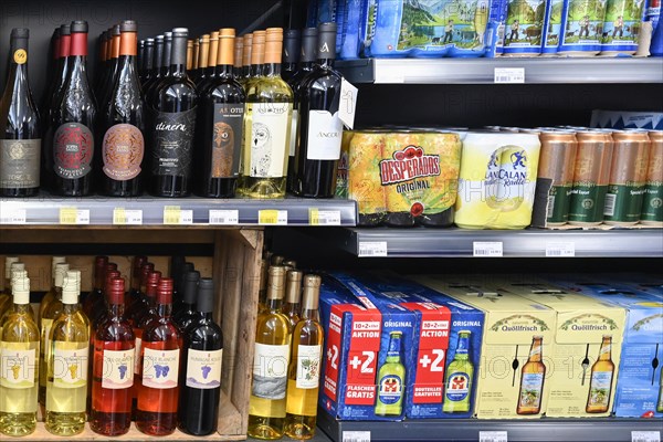 Display rack Wine bottles Beer cans