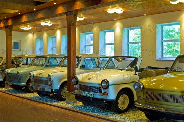 DDR cars Trabant in an exhibition