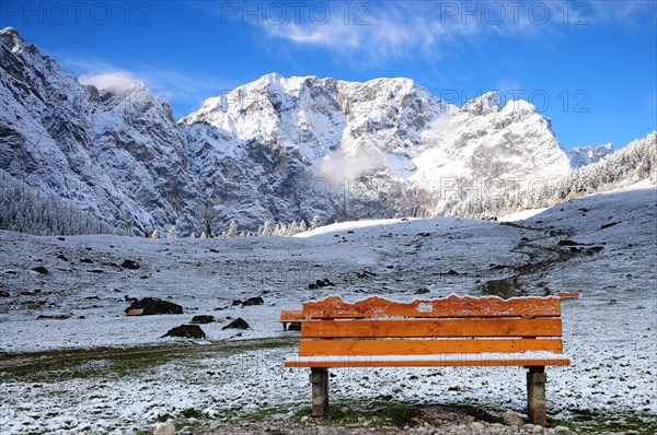 Wooden bench