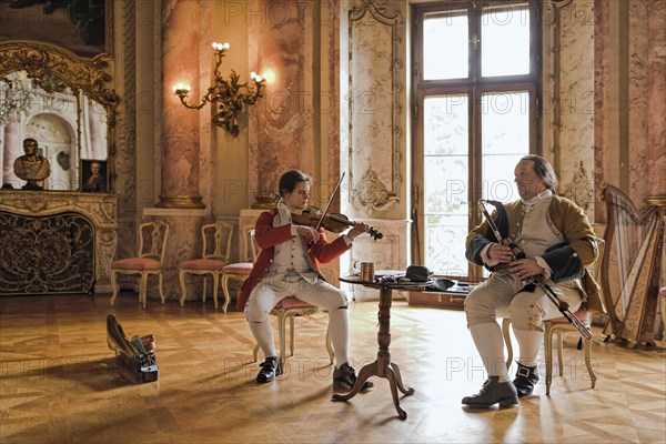 Musicians in the Festival Hall Historical Costumes Baroque Days