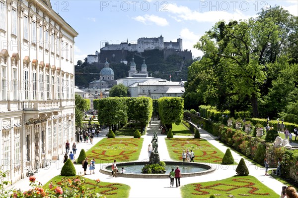 Mirabell Palace with Mirabell Gardens