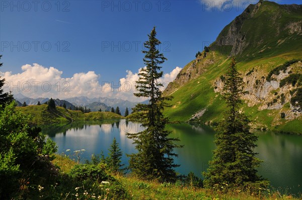 Seealpsee above the Oytal near Oberstdorf