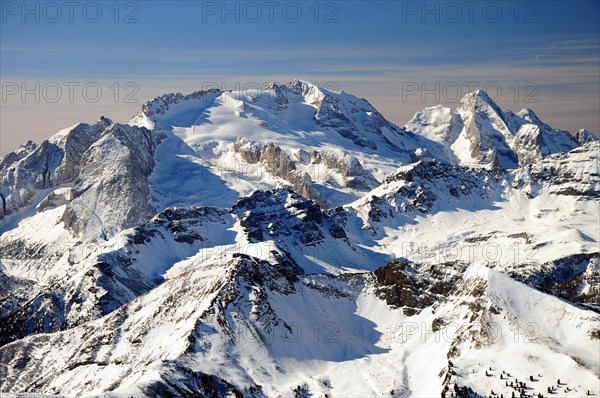 View from Lagazuoi to the Marmolada