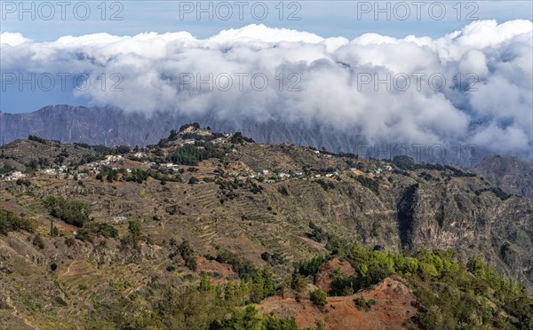 Mountain Landscape Santo Antao Island Cape Verde