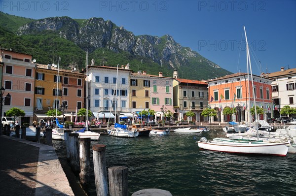 Boats in the harbour of Gargnano