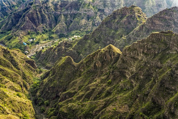 Mountain Landscape Santo Antao Island Cape Verde