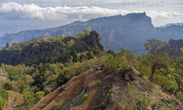 Mountain Landscape Santo Antao Island Cape Verde