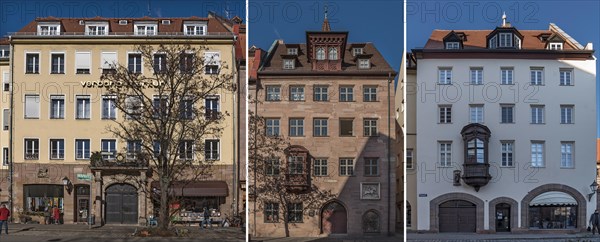 Historic houses with house signs