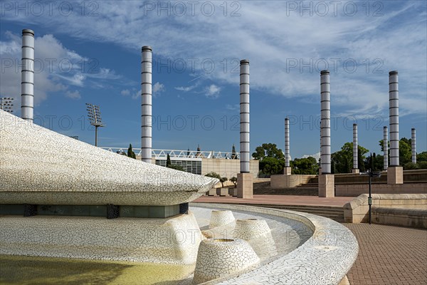 The area at the Lluis Companys Olympic Stadium on Montjuic