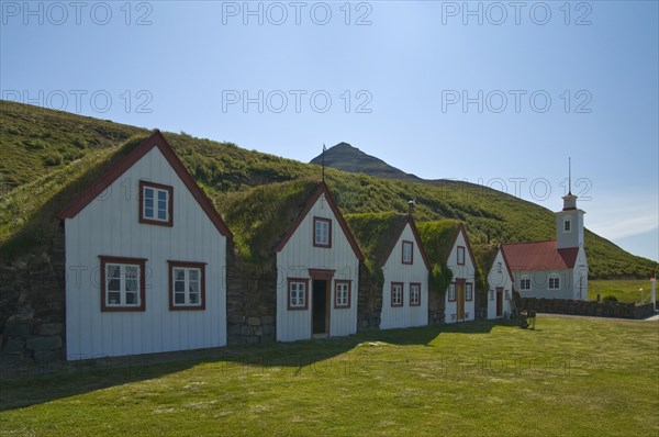 Grass sod houses