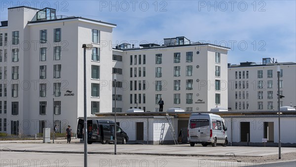 Old and modernised blocks of houses in Prora