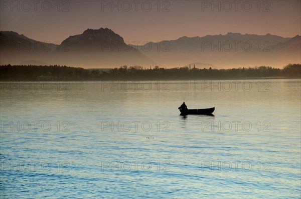 Fishing boat on Lake Constance