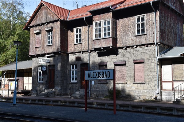 Old station building of the Selketalbahn in Alexisbad