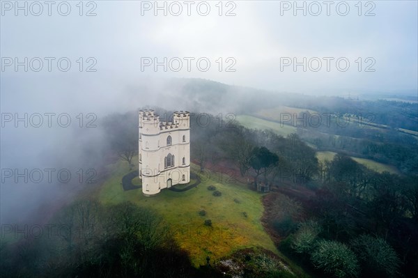 Misty morning over Haldon Belvedere