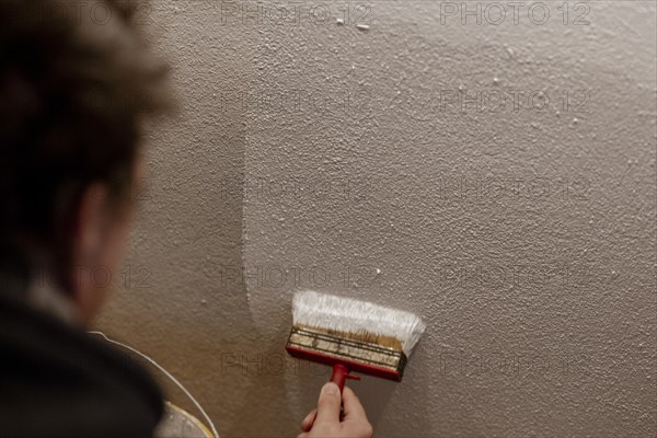 Painting the interior wall